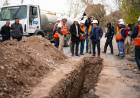 El gobernador recorrió una obra de agua potable que beneficiará a casi 40 mil habitantes