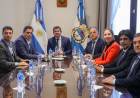 El Gobernador Orrego recibió la visita del Ministro del Interior Lisandro Catalán