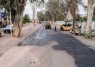 Comenzó la repavimentación de un tramo clave en Rawson