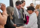 Orrego entregó 2.345 netbooks a estudiantes de Rivadavia