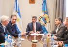 El Ministro Santilli llegó a San Juan y se reunió con el Gobernador Orrego