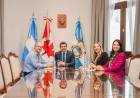 Encuentro institucional: Orrego recibió al embajador de Canadá en Argentina