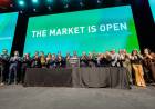 Histórico: Orrego activó la campana que marcó la apertura del mercado bursátil de Toronto en la Expo San Juan Minera 2026
