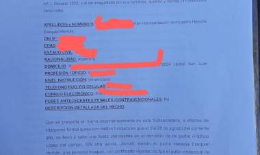 Fiesta Clandestina 2º Parte: Presentan Queja Formal  contra el Comisario Vicente Álvarez ante la Subsecretaria de Inspección y control de Gestión de la Seguridad Publica