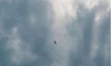 Show de los aviones rompetormentas en Valle Fértil