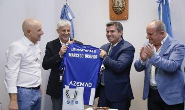 El gobernador Orrego recibió al comité organizador de la Copa Intercontinental de Hockey sobre Patines