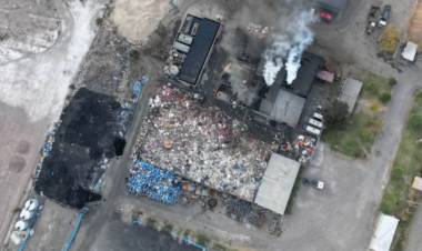 Cenizas tóxicas mineras en el Parque Industrial de Chimbas