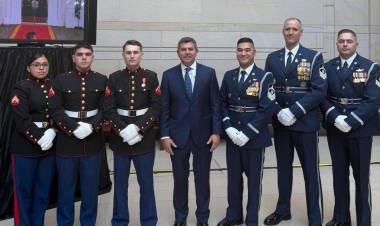 El gobernador de San Juan, Marcelo Orrego, presenció la asunción de Donald Trump como presidente de Estados Unidos
