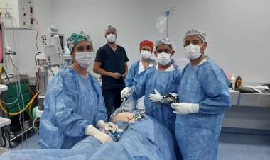 Realizan la primera cirugía laparoscópica ginecológica en el Hospital de Jáchal