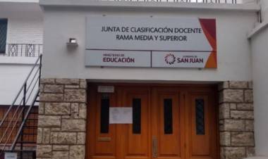 Junta de Clasificación Docente: Entrega de carnets desde el  lunes 17 de febrero en Jáchal