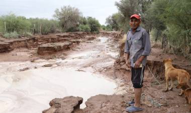 Temporal en Jáchal: Familias evacuadas  y pérdidas totales luego de las intensas lluvias