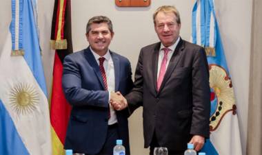 El Gobernador Orrego recibió al embajador de Alemania en Argentina
