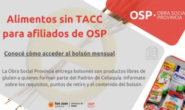 Afiliados de OSP: cómo acceder al bolsón mensual de alimentos sin TACC