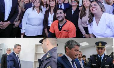 Orrego inauguró obras clave para la seguridad y salud en una populosa zona de Rivadavia