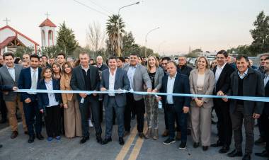 Orrego inauguró la repavimentación de la Ruta Nacional 153, estratégica para el desarrollo regional y anunció iluminación para la zona