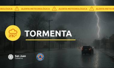 Alerta meteorológica  por  tormentas para el fin de semana en la provincia