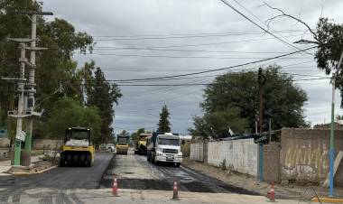 Plan Pavimentos Urbanos en Jáchal: Obras en calle General Paz