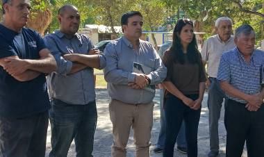 Funcionarios de OSSE en Jáchal: obras, conexiones y plazos para el sistema de cloacas 