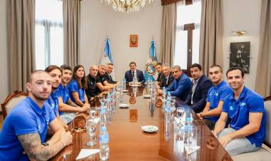 Orrego recibió los jugadores que participaron de los World Skate Games Paraguay 2026