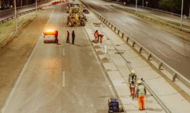Repavimentación de Circunvalación: ya se trabaja las 24 horas
