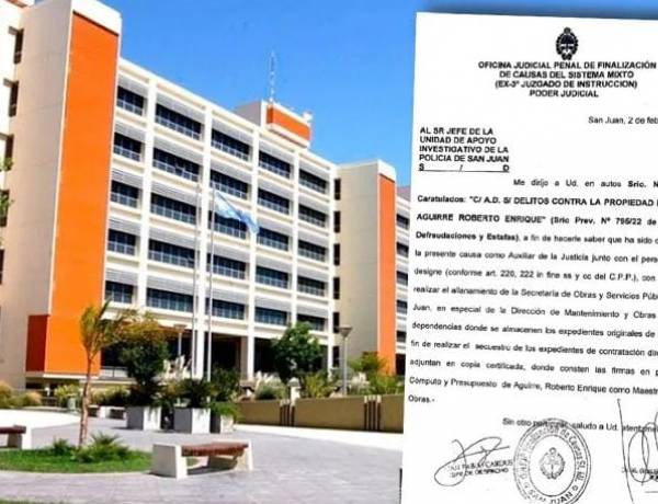 Realizaron un allanamiento en la Secretaría de Obras Públicas por posible delito en la gestión de Uñac
