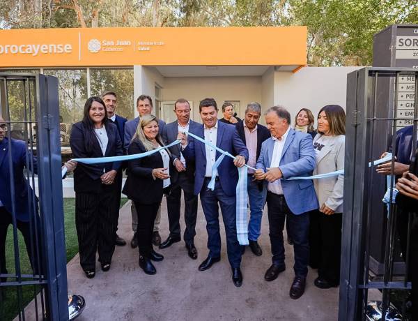 Calingasta: Orrego recorrió el San Juan Cerca e inauguró obras de ampliación y refacción en centros de Salud