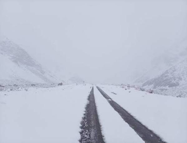 Fuerte temporal de nieve y lluvia llegará este miércoles a la Cordillera de la provincia