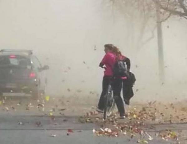 Alerta Naranja: Viento Zonda en zona baja de Jáchal