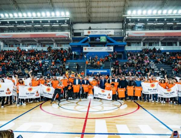 El gobernador Orrego encabezó el lanzamiento de la etapa final de los Juegos Deportivos Provinciales Evita en San Juan