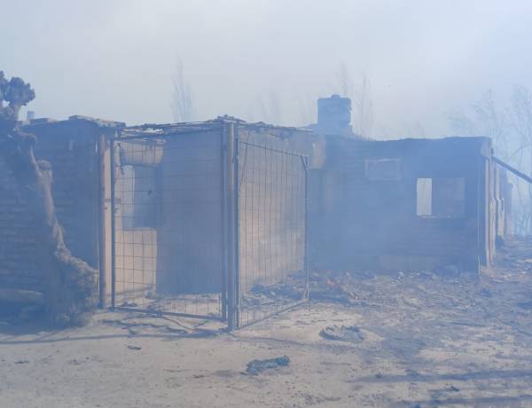 El Gobierno asiste a las familias afectadas por los incendios en Pocito