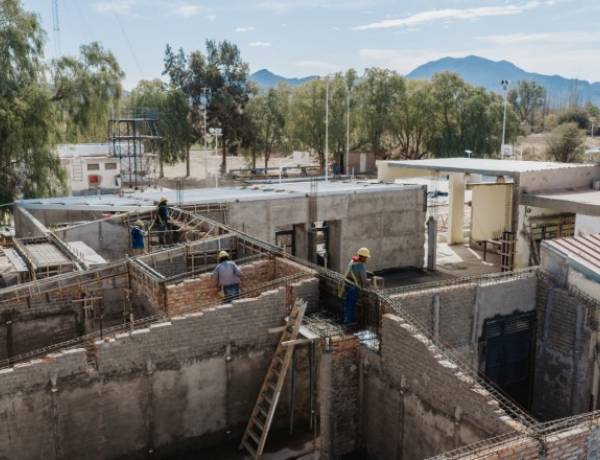 La obra de la Escuela Gascón en Jáchal alcanzó un 86% avance