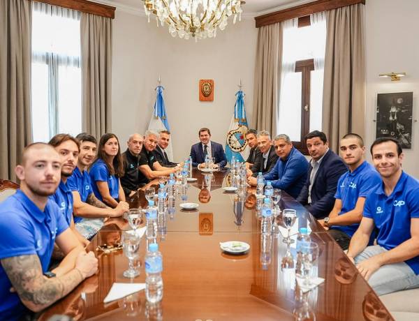 Orrego recibió los jugadores que participaron de los World Skate Games Paraguay 2026