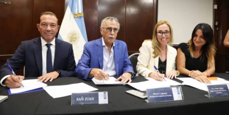 San Juan firmó un convenio con OPS para la adquisición de medicamentos a través del fondo rotatorio regional