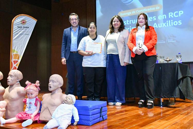 Entregaron certificados a instructores de RCP y Primeros Auxilios