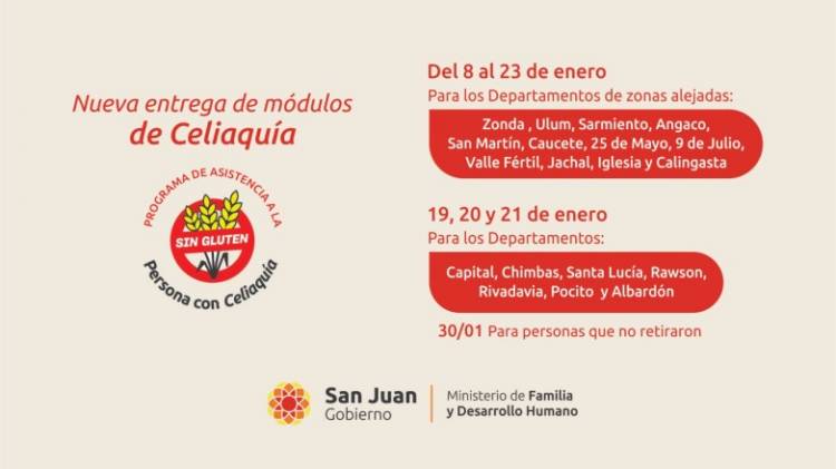 Entregan módulos alimentarios de enero para personas con celiaquía