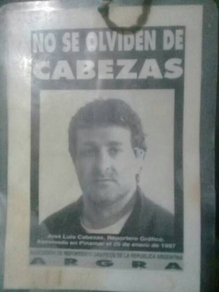 Se cumplió un año más del asesinato de José Luis Cabezas
